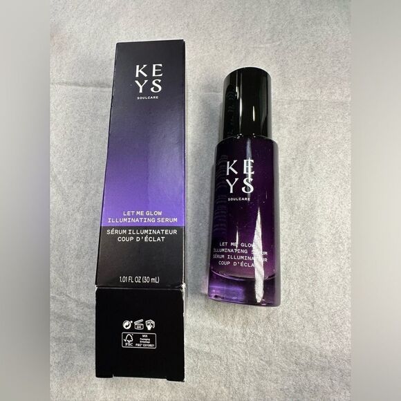 Keys Soulcare Let Me Glow Illuminating Serum & Makeup Primer, Brightens & Plumps - Picture 2 of 5